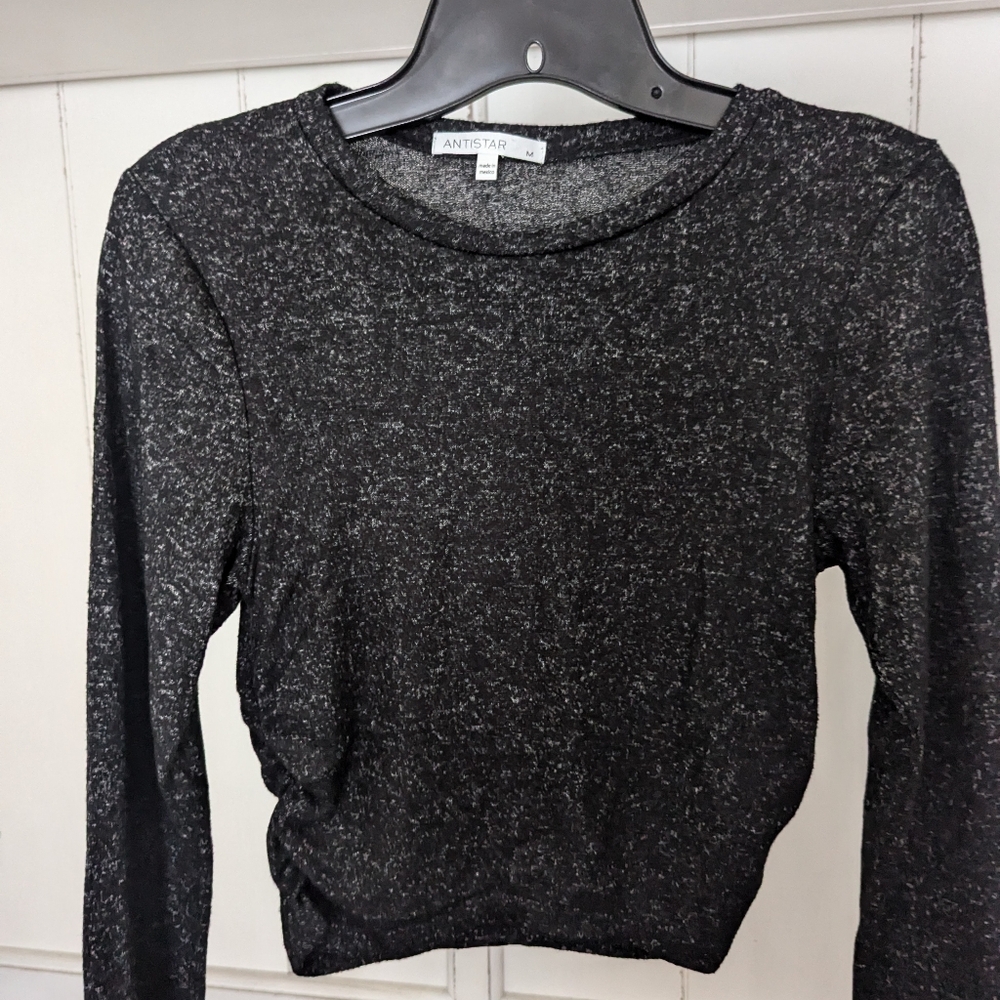 Antistar Ruched Cropped Sweater - Picture 2 of 5